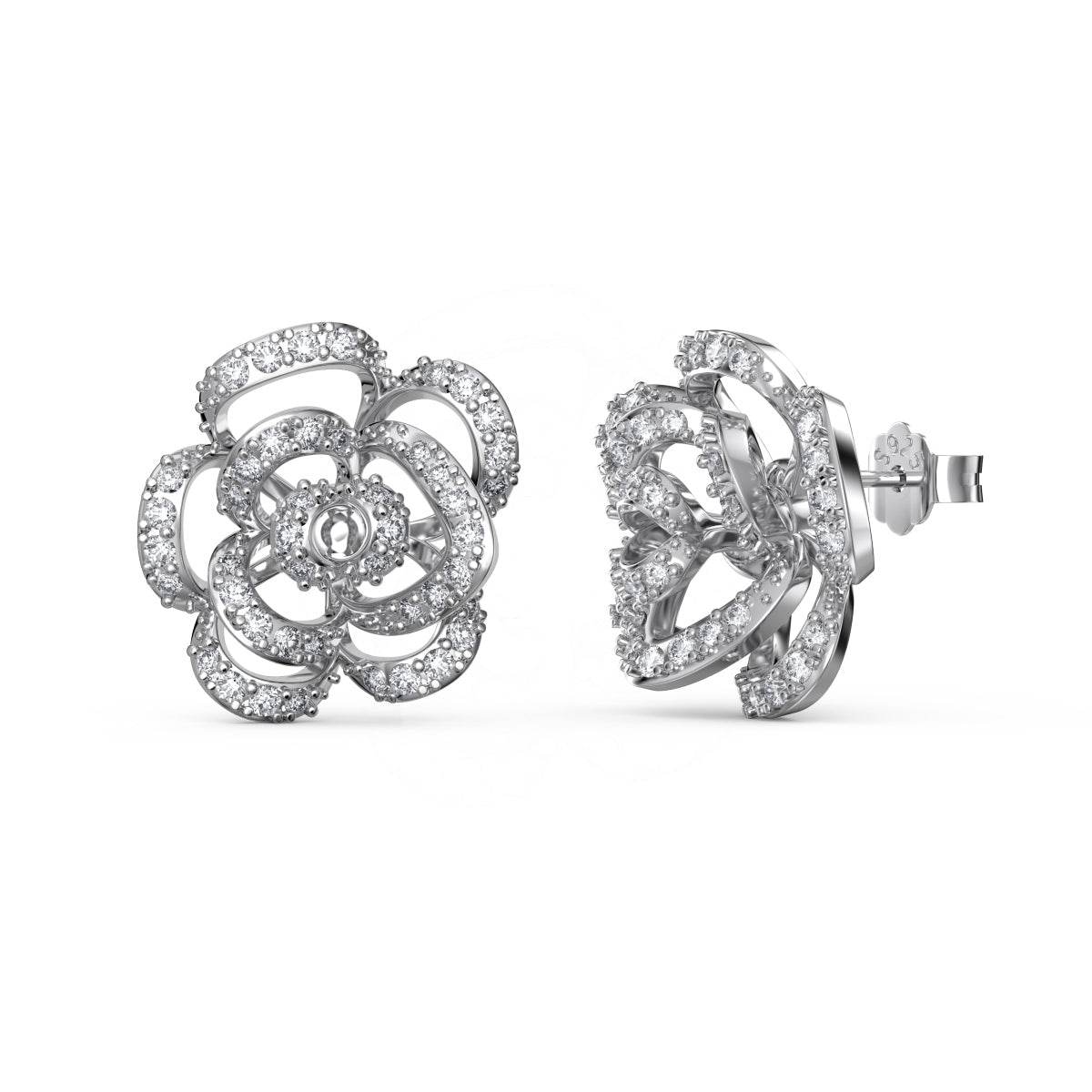 Bloom Studded Earrings | 925 Silver