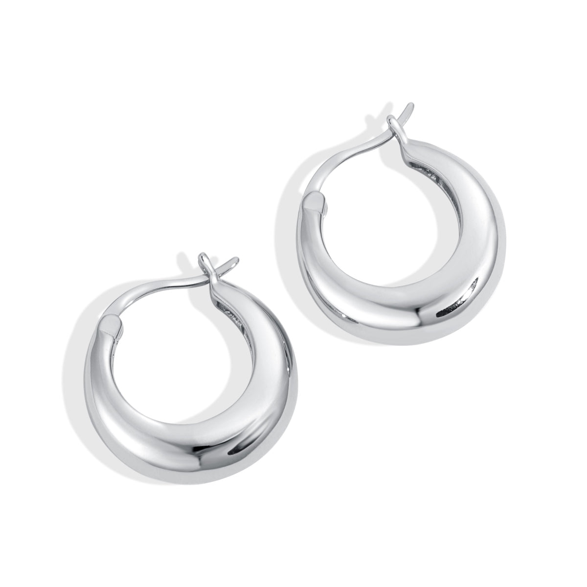 Classic Silver Hoop Earrings | 925 Silver