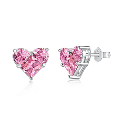 Rosy Romance Earrings | 925 Silver