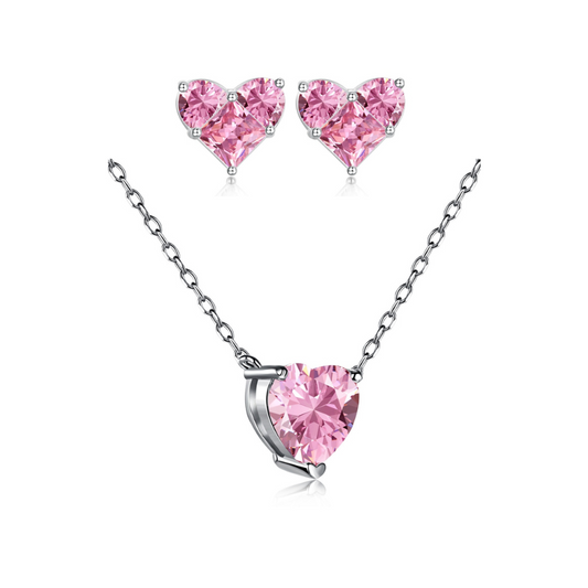 Rosy Romance Set | 925 Silver